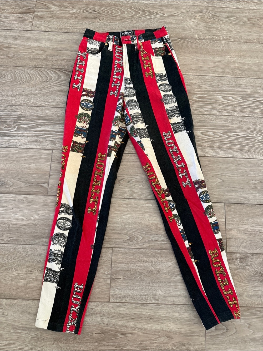 Rare Vintage Versace Rock and Royalty Jeans, Sz 29